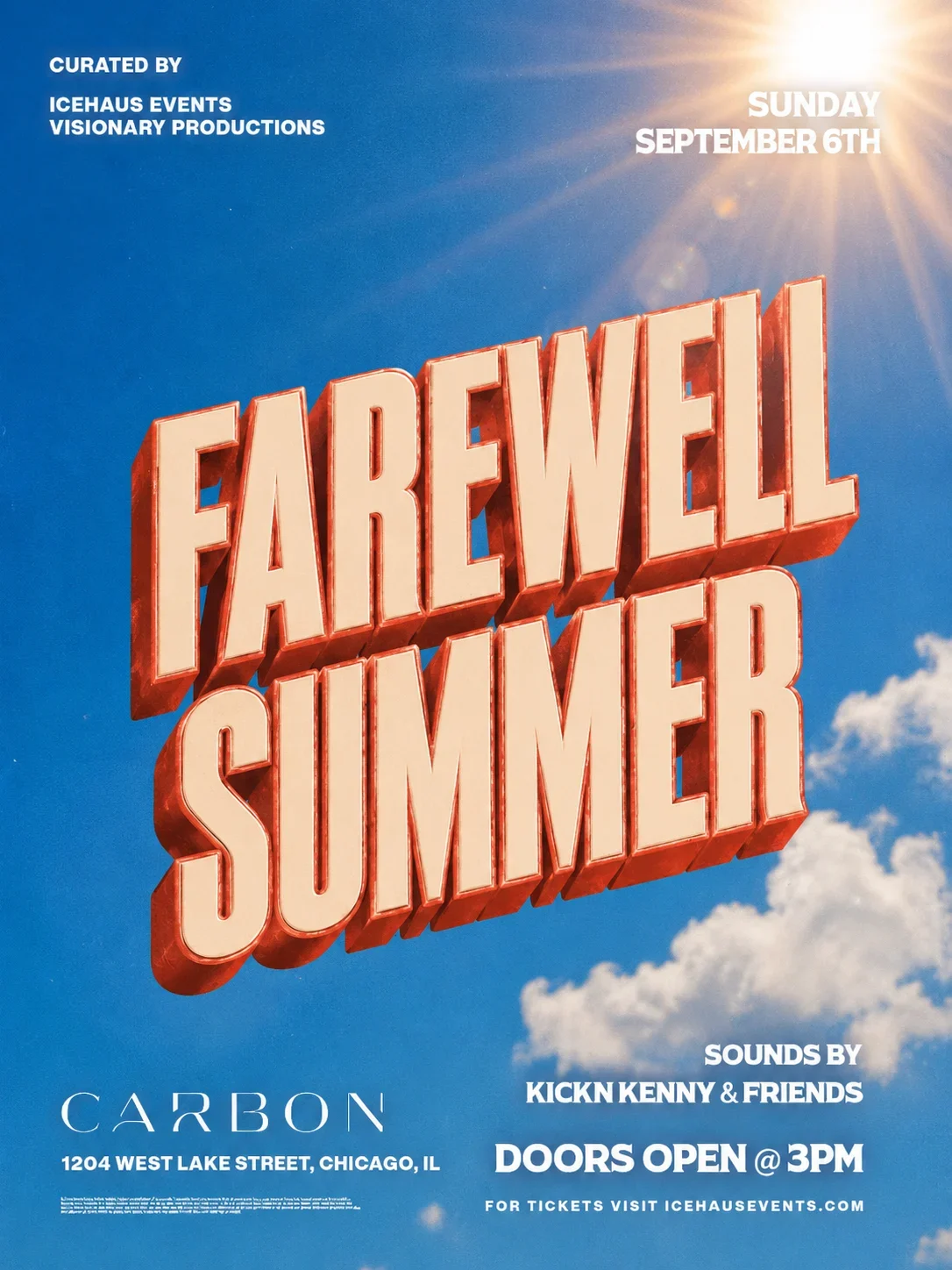 Farewell Summer event flyer