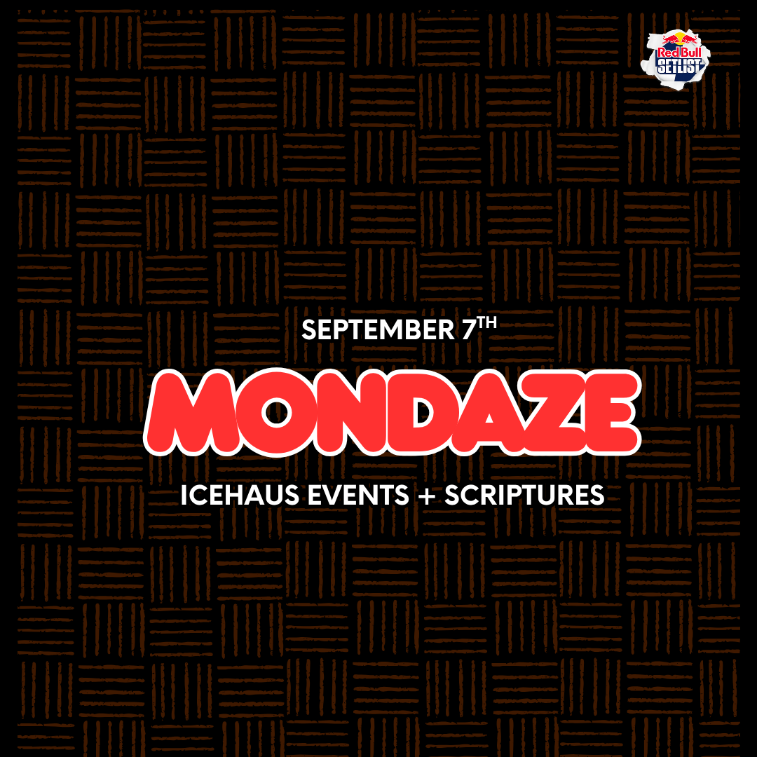 Mondaze: IceHaus Events x Scriptures Red Bull Experience flyer