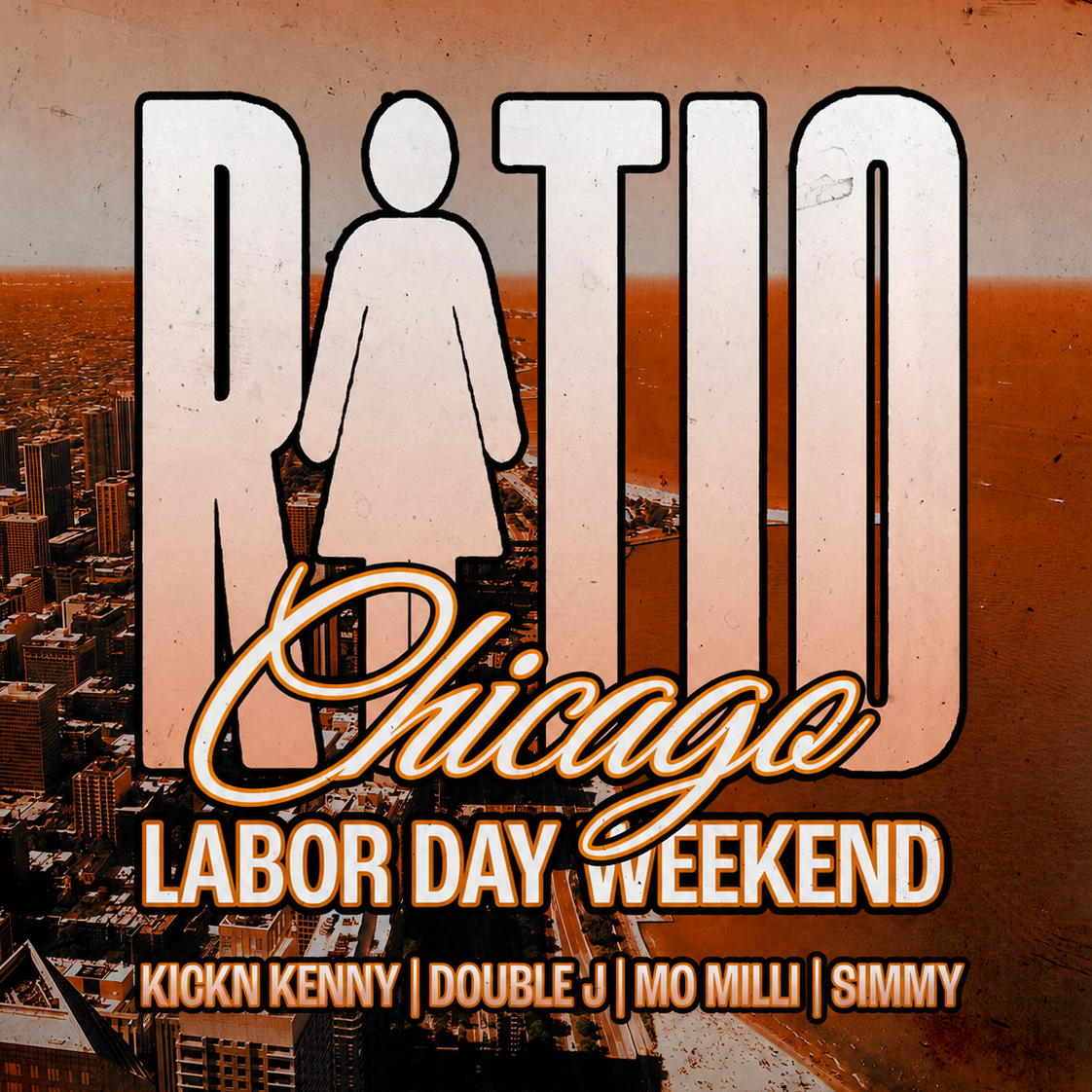 RATIO Chicago Rooftop Labor Day Weekend event flyer